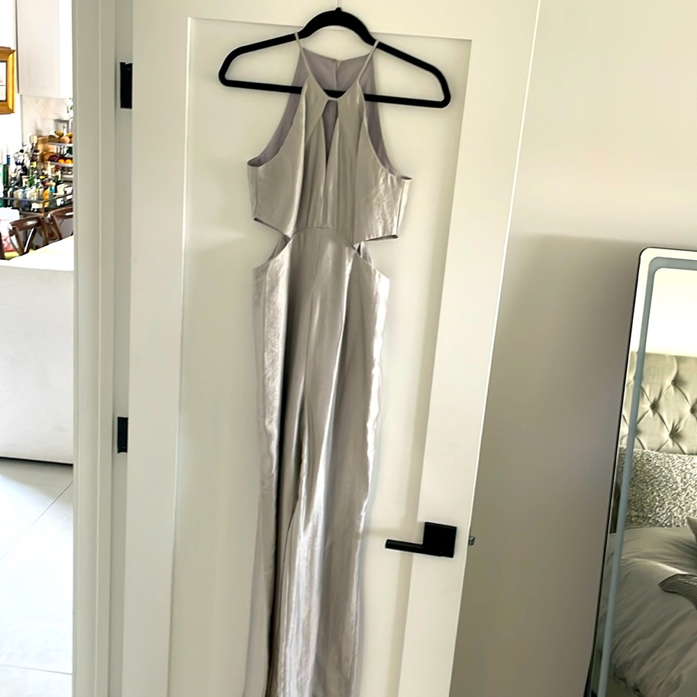 Sold!  Silver platinum jumpsuit